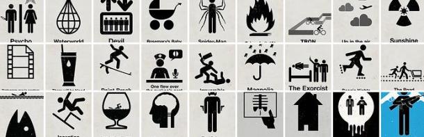 pictogram poster headline
