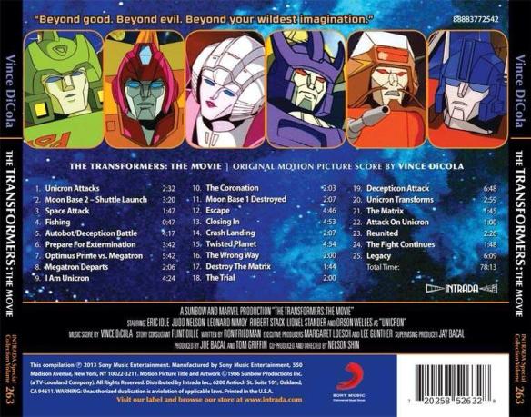 Transformers: The Movie, Original Motion Picture Score | Retrenders